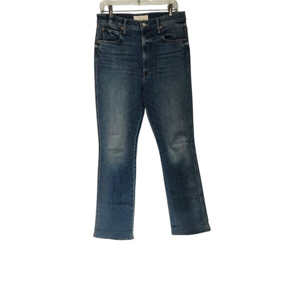 MOTHER SUPERIOR Jeans High Waisted Smokin Double Heel Beyond The Sky Sz 31 EUC